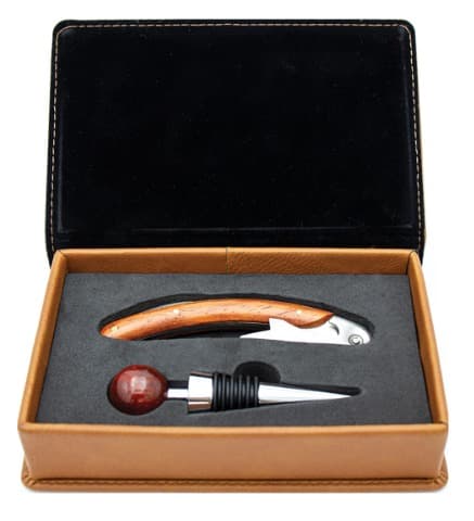 Classic Wooden Wine Accessory Set